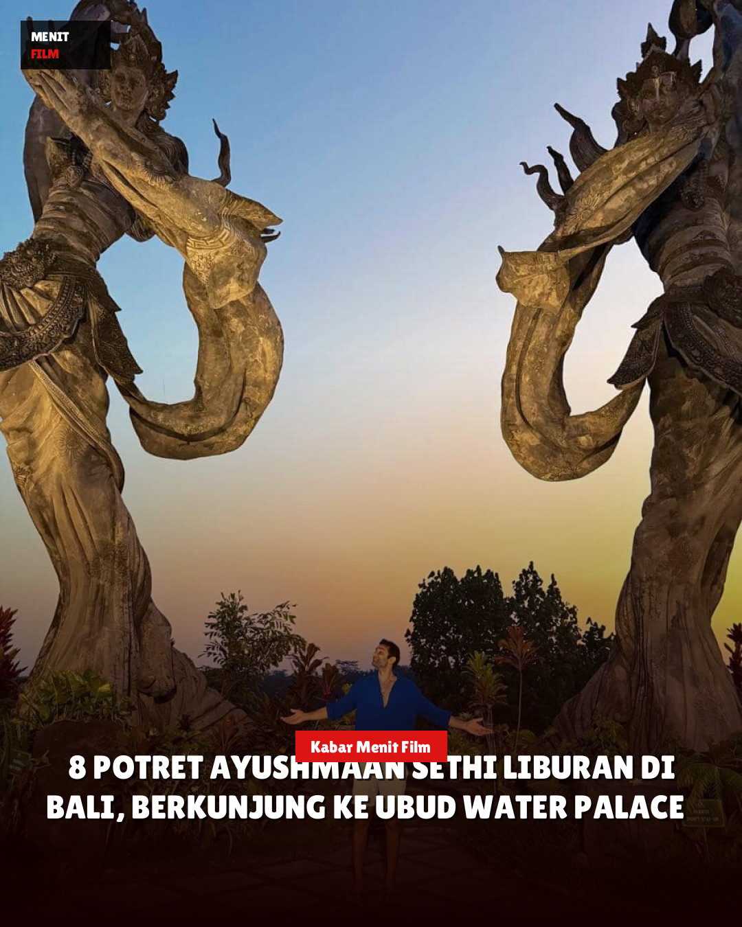 8 potret Ayushmaan Sethi liburan di Bali, berkunjung ke Ubud Water Palace